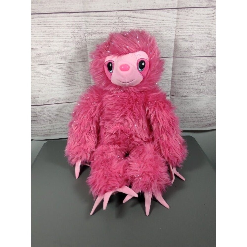 Build-A-Bear Workshop Fuchsia Pink Shimmer Shaggy Sloth